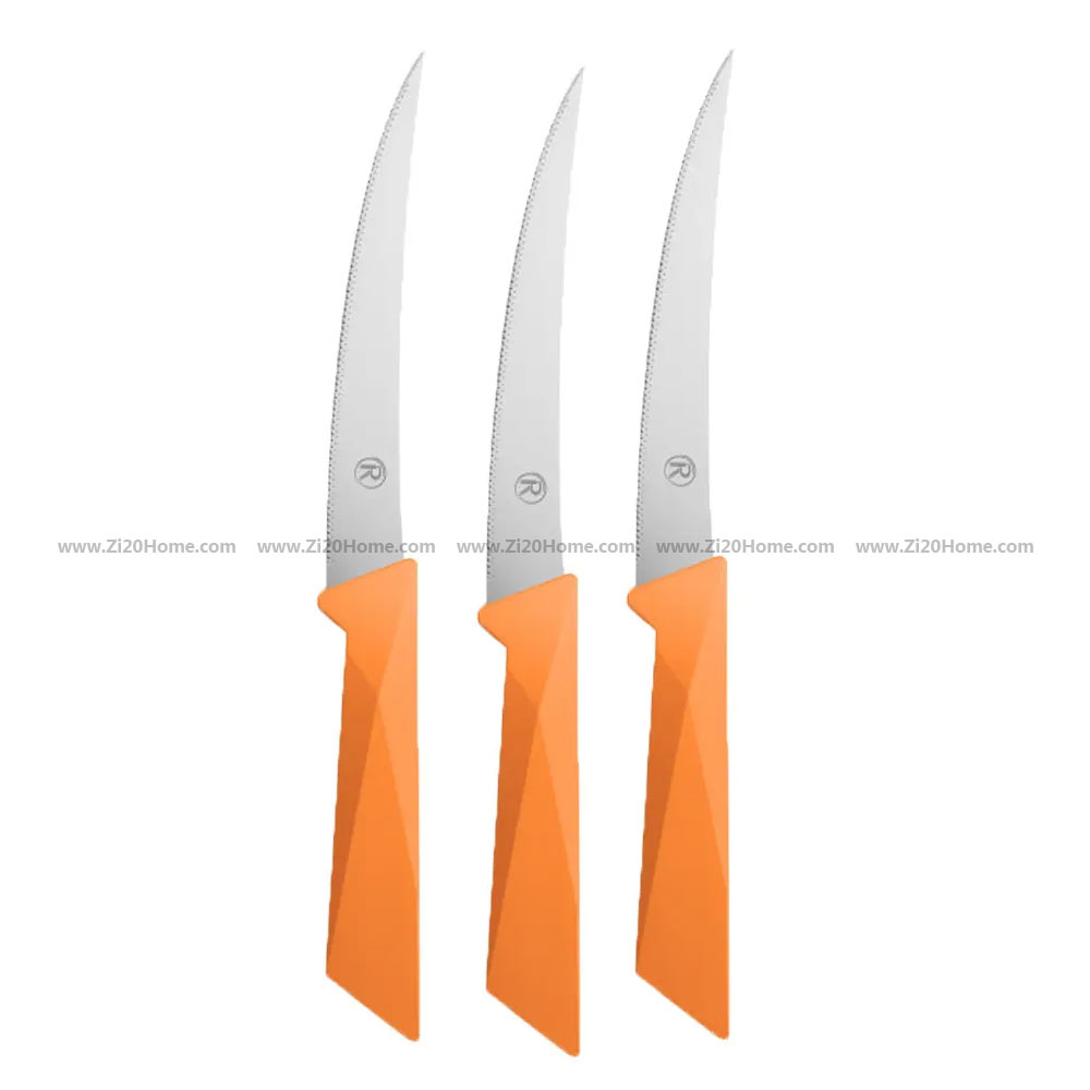 چاقو اره ای روکو Slicing Knife بسته 3 عددی چاقو اره ای روکو Slicing Knife بسته 3 عددی