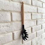 چنگال پاستا دسته چوبی سری سیلیکونی